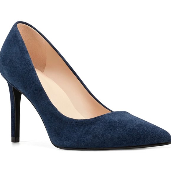 Nine West Shoes - Nine West navy blue suede pumps